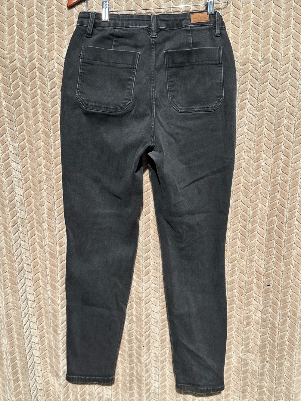 Judy Blue Black Jogger Jeans Women’s Size 9/29 High Rise Stretch Denim Pants - Picture 3 of 10